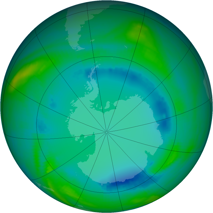 Ozone Map 1998-07-30